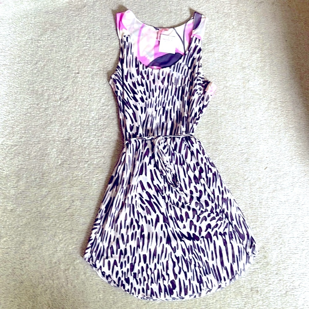 Sweet Pea by Stacy Frati leopard print dress size M